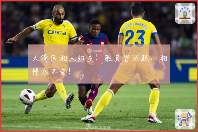 大湾区湘人归乡！胜负皆洒脱，湘情永不变！